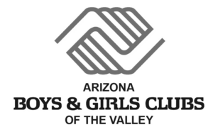 A badge showing partnership with Arizona Boys & Girls Clubs of the Valley.