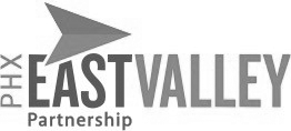 A badge showing partnership with Phoenix East Valley Partnership.