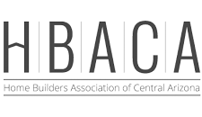 hbasa BW A badge showing partnership with Home Builders Association of Central Arizona.