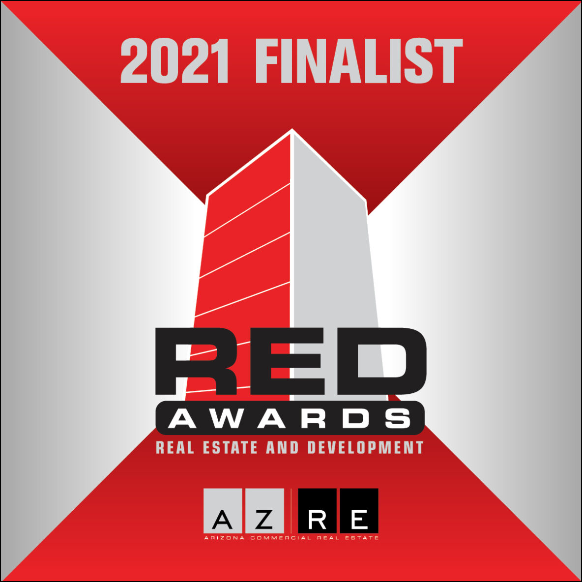 Graphic including "2021 RED Award Finalist."