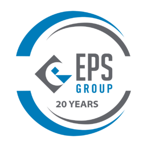EPS Group's specialty logo celebrating 20 years in business.